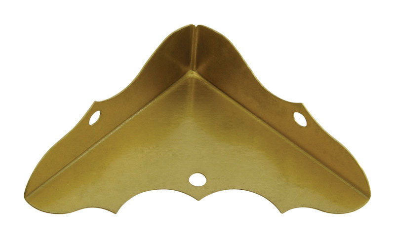 NATIONAL HARDWARE - National Hardware 5/8 in. H X 1-3/4 in. W X 0.02 in. D Solid Brass Inside Decorative Corner Brace