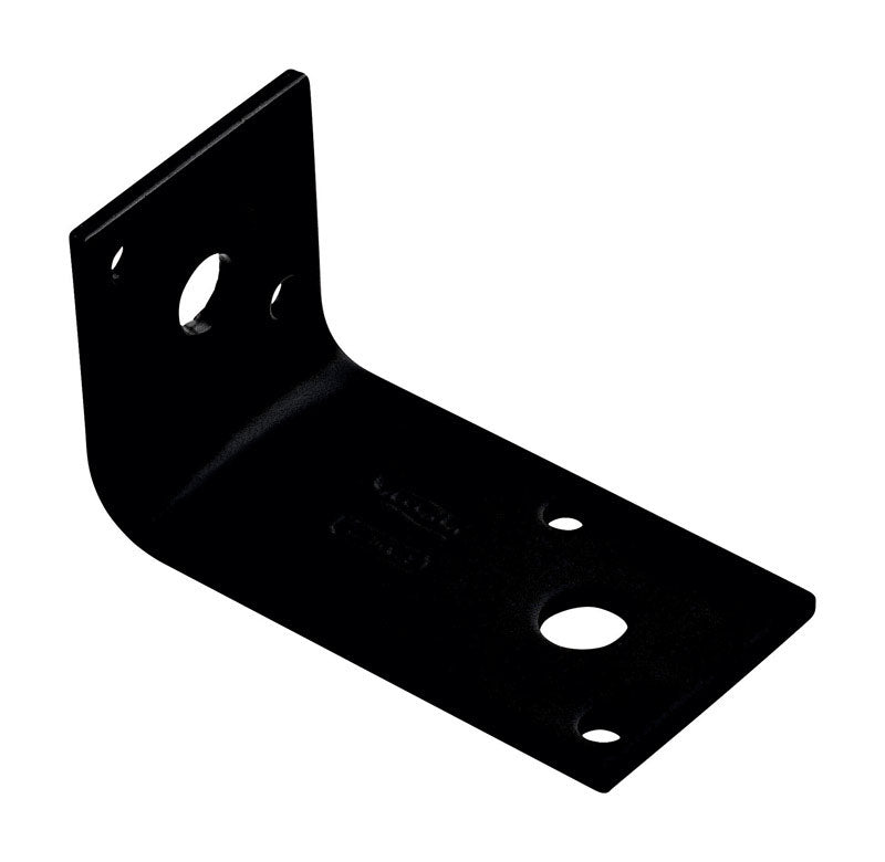 NATIONAL HARDWARE - National Hardware 2.94 in. H X 1.5 in. W X 0.125 in. D Black Carbon Steel Inside Corner Brace