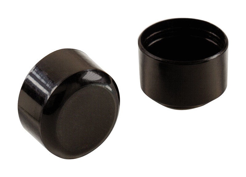 SHEPHERD HARDWARE - Shepherd Hardware Plastic Leg Tip Black Round 4 pk [9114]