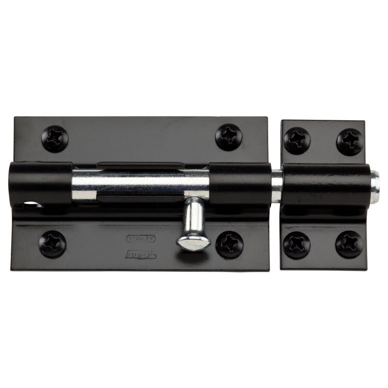NATIONAL HARDWARE - National Hardware 5 in. L Black Steel Heavy Duty Barrel Bolt 1 pk