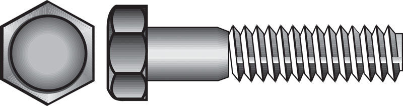 HILLMAN - Hillman 7/16 in. D X 2 in. L Zinc Plated Steel Hex Bolt 50 pk