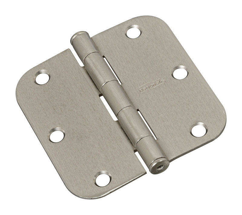 NATIONAL HARDWARE - National Hardware 3-1/2 in. L Satin Nickel Door Hinge 3 pk [N830-328]