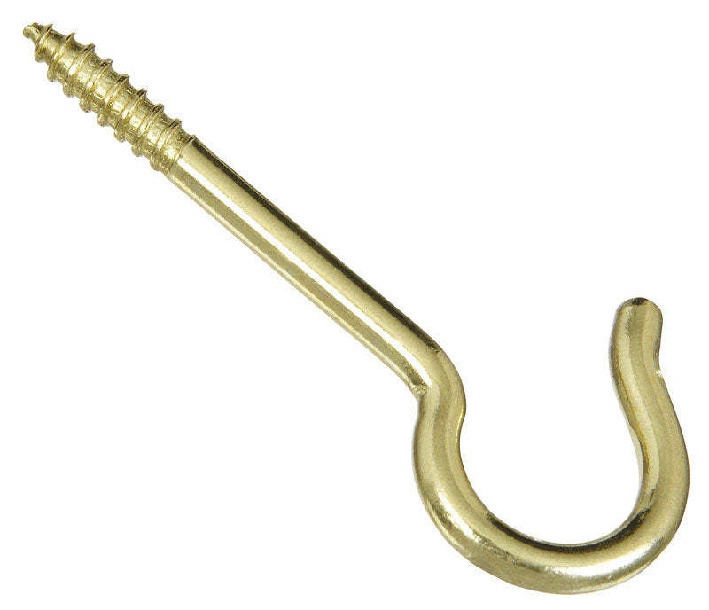NATIONAL HARDWARE - National Hardware Gold Solid Brass 2-9/16 in. L Ceiling Hook 20 lb 3 pk