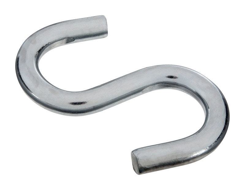 NATIONAL HARDWARE - National Hardware Zinc-Plated Silver Steel 3-1/2 in. L Heavy Open S-Hook 180 lb 1 pk