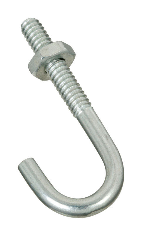 NATIONAL HARDWARE - National Hardware Zinc-Plated Silver Steel 1-7/8 in. L J-Bolt 40 lb 1 pk