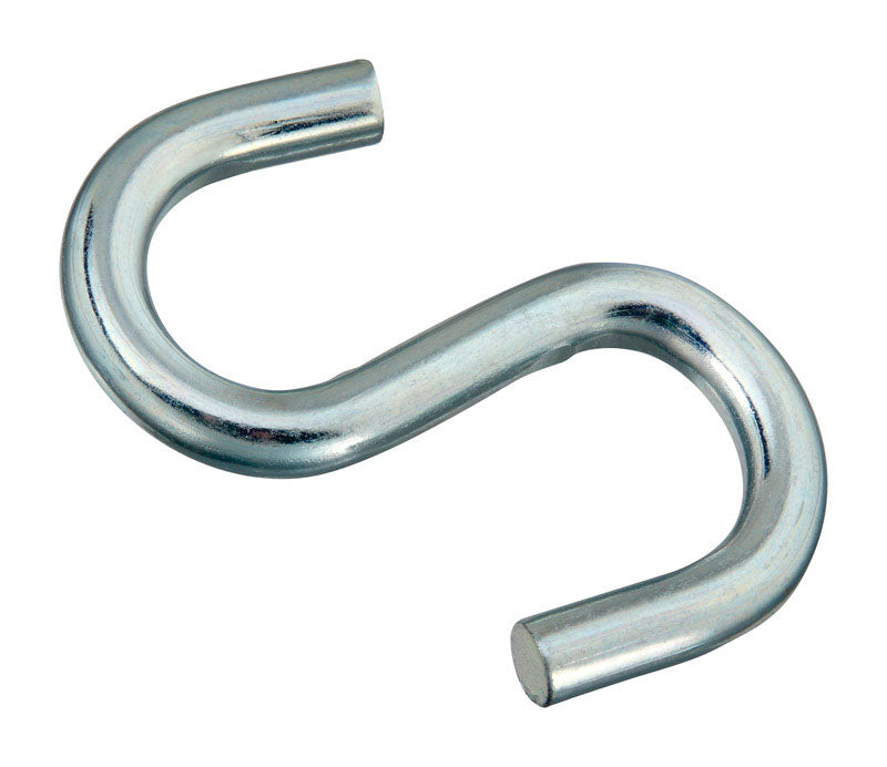NATIONAL HARDWARE - National Hardware Zinc-Plated Silver Steel 4 in. L Heavy Open S-Hook 240 lb 1 pk