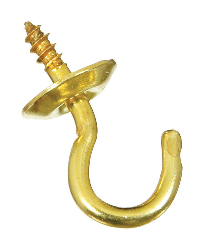 NATIONAL HARDWARE - National Hardware Gold Solid Brass 1/2 in. L Cup Hook 1 pk