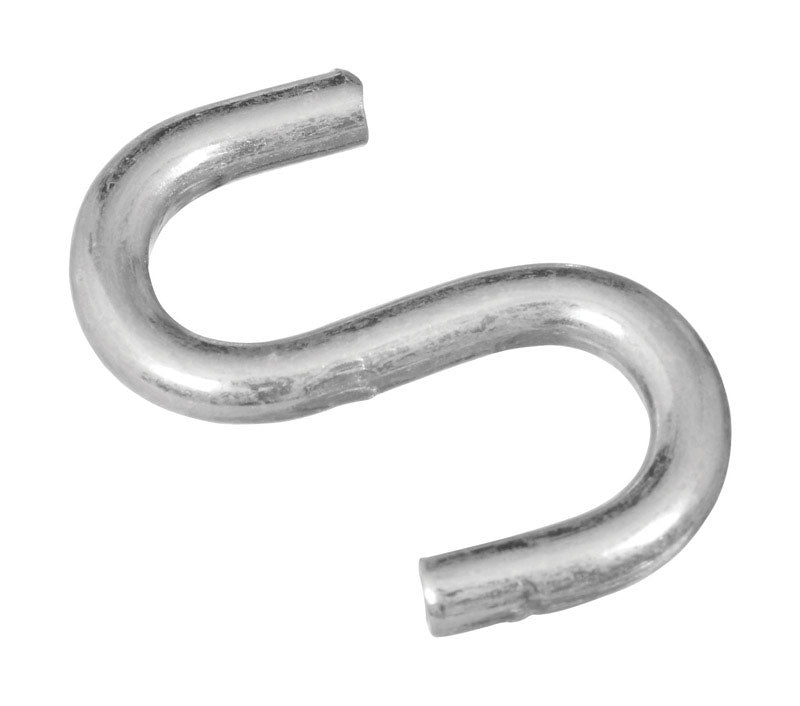 NATIONAL HARDWARE - National Hardware Zinc-Plated Silver Steel 1-1/2 in. L Open S-Hook 4 pk