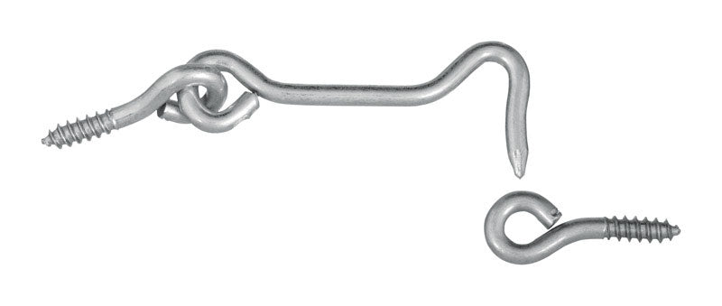 NATIONAL HARDWARE - National Hardware Zinc-Plated Silver Steel 2-1/2 in. L Hook and Eye 2 pk