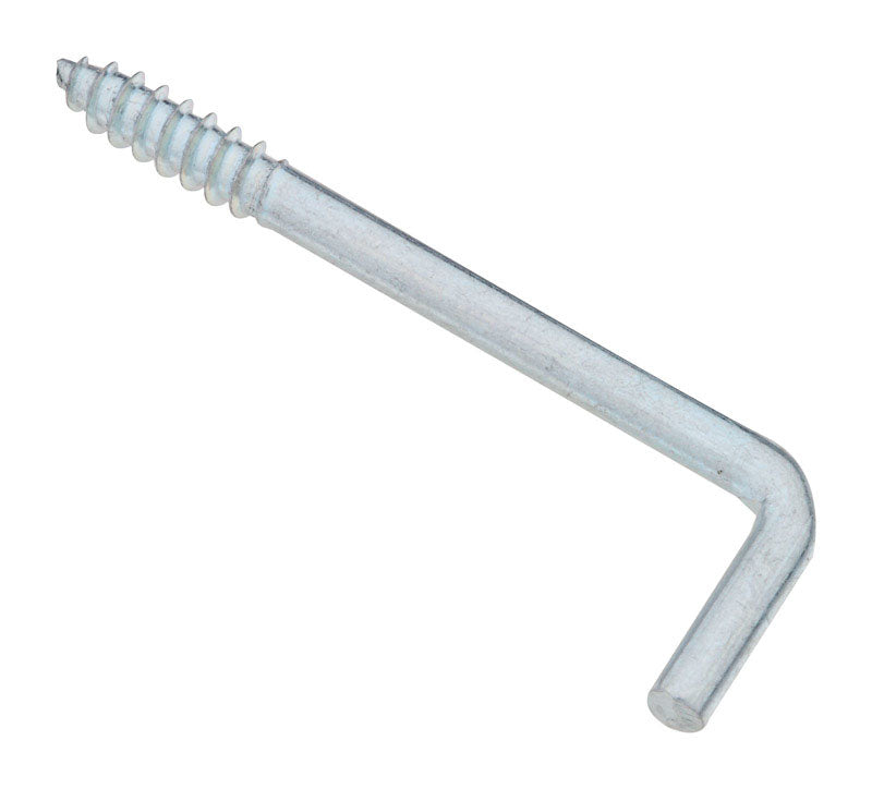 NATIONAL HARDWARE - National Hardware Zinc-Plated Silver Steel 2-1/4 in. L Square Bend Hook 5 lb 5 pk