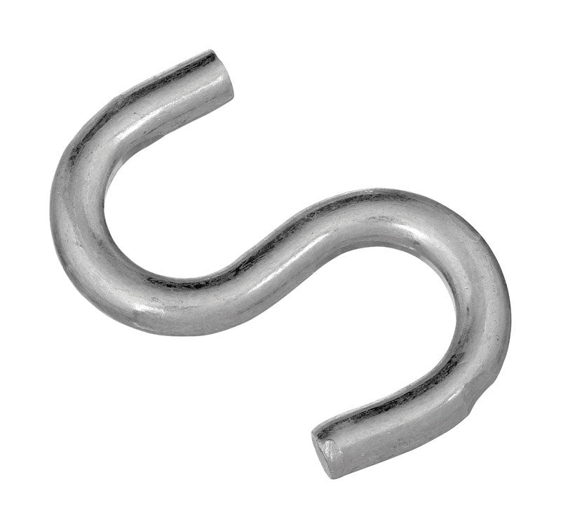 NATIONAL HARDWARE - National Hardware Small Zinc-Plated Silver Steel 2-1/2 in. L Open S-Hook 140 lb 1 pk