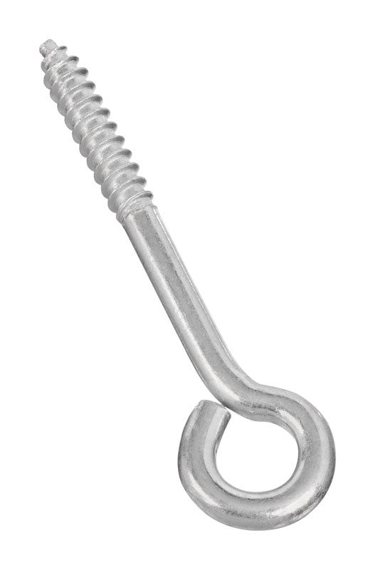 NATIONAL HARDWARE - National Hardware 3.75 in. L Zinc-Plated Silver Steel Lag Screw Eye 1 pk