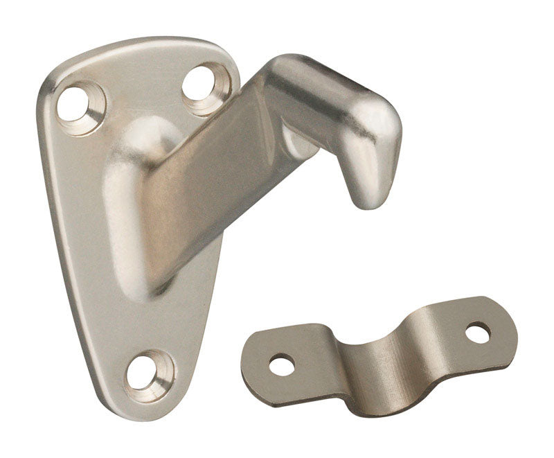 NATIONAL BRAND - National Hardware Silver Zinc Die Cast w/Steel Strap Handrail Bracket