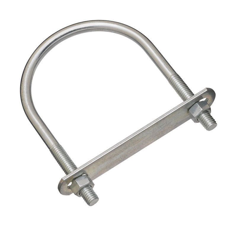 NATIONAL HARDWARE - National Hardware 3/8 in. X 3-1/2 in. W X 5-1/4 in. L Coarse Zinc-Plated Steel U-Bolt - Case of 5