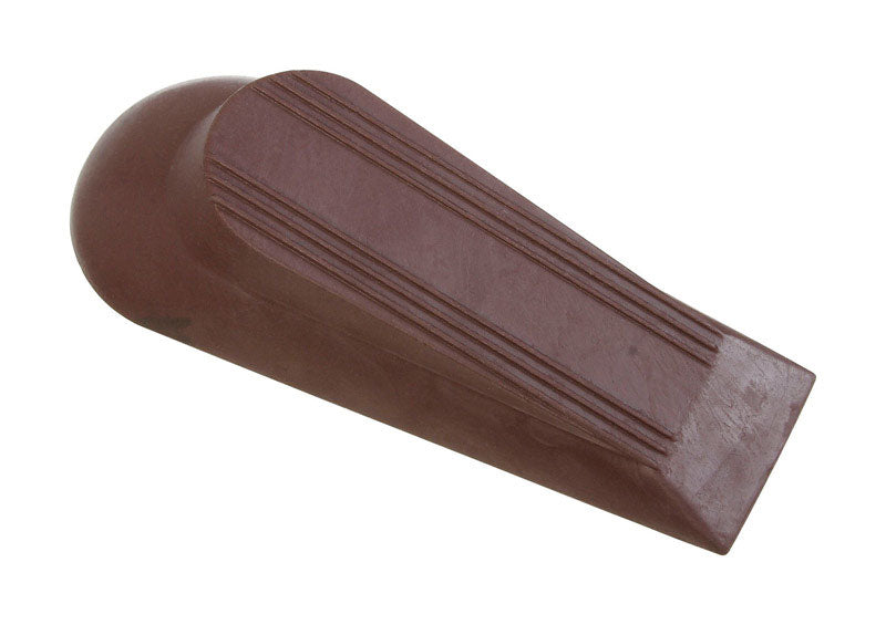 NATIONAL HARDWARE - National Hardware 2 in. W X 5 in. L Rubber Brown Wedge Door Stop Mounts to floor