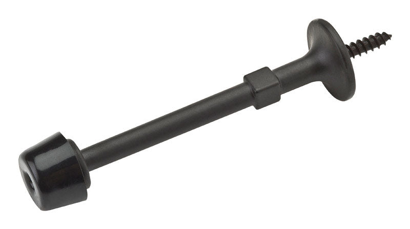 NATIONAL HARDWARE - National Hardware Zinc Oil Rubbed Bronze Brown Rigid Door Stop Mounts to wall
