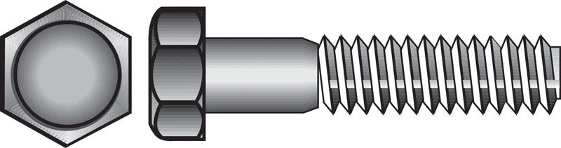 HILLMAN - Hillman 5/8 in. D X 8 in. L Zinc Plated Steel Hex Bolt 25 pk