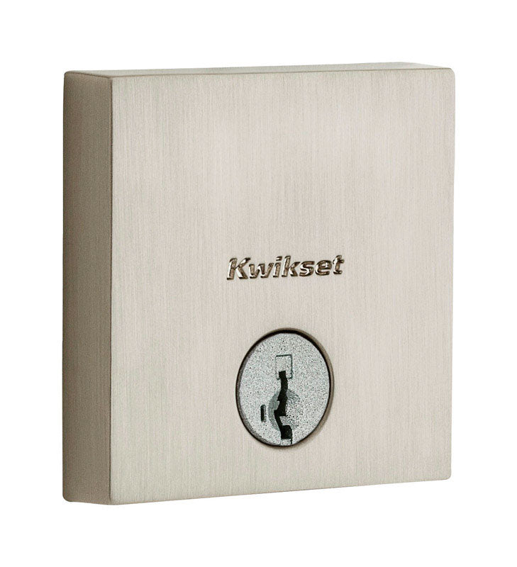 KWIKSET - Kwikset SmartKey Satin Nickel Steel Deadbolt