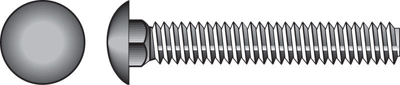 HILLMAN - Hillman 1/4 in. X 5-1/2 in. L Zinc-Plated Steel Carriage Bolt 100 pk