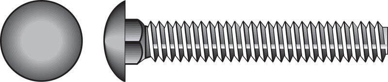 HILLMAN - Hillman 3/8 in. X 1 in. L Zinc-Plated Steel Carriage Bolt 100 pk