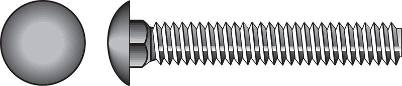 HILLMAN - Hillman 3/8 in. X 1-1/4 in. L Zinc-Plated Steel Carriage Bolt 100 pk