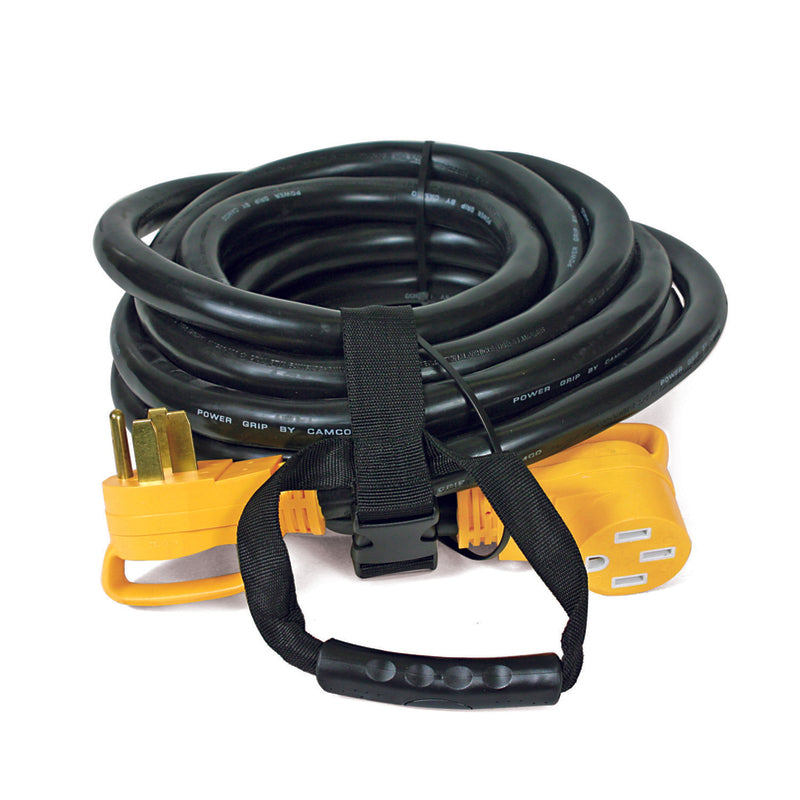 CAMCO - Camco Power Grip Outdoor 30 ft. L Black Extension Cord 6/3 + 8/1 STW