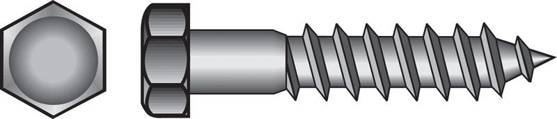 HILLMAN - Hillman 1/2 in. X 3 in. L Hex Zinc-Plated Steel Lag Screw 50 pk