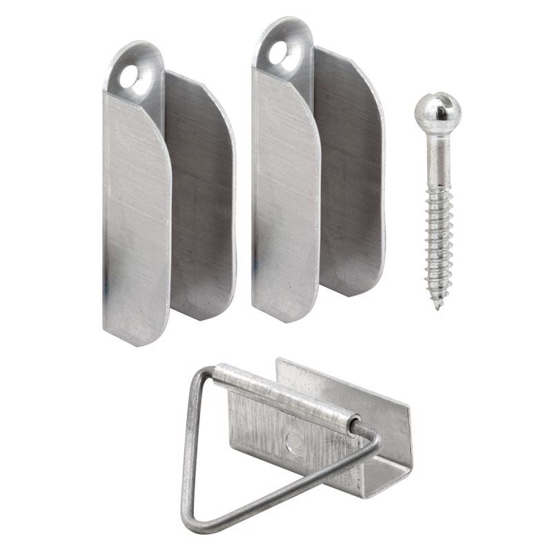 PRIME-LINE - Prime-Line Mill Silver Aluminum Hangers and Latches 1 pk