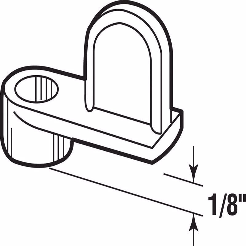 PRIME-LINE - Prime-Line Mill White Aluminum Screen Clip For 1/8 1 pk