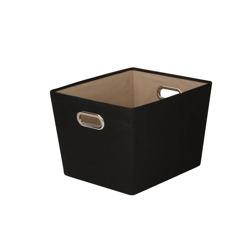 HONEY-CAN-DO - Honey-Can-Do Black Fabric Storage Bin 11 in. H X 13 in. W X 16 in. D