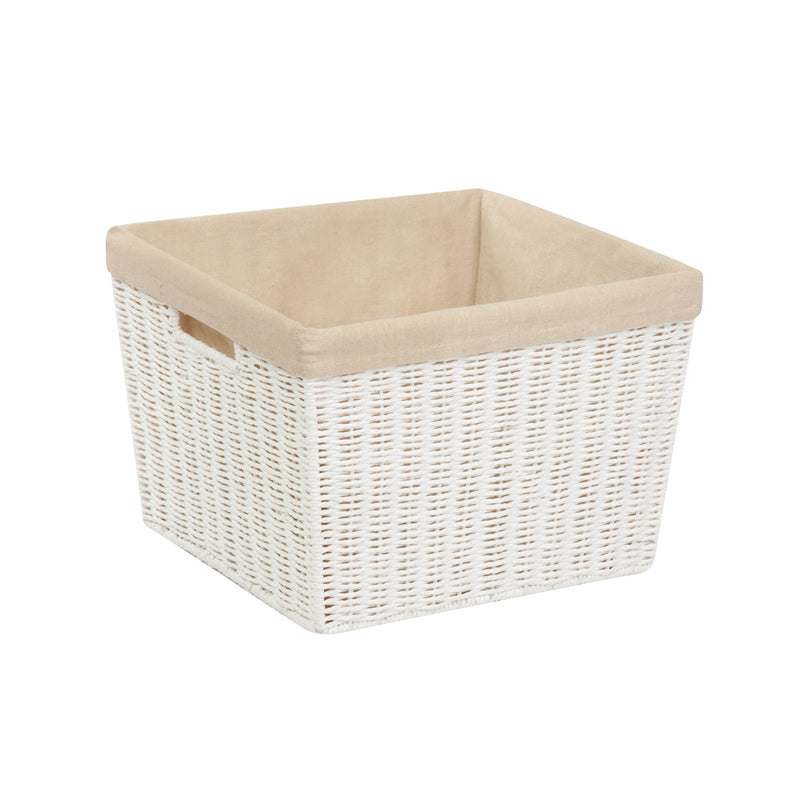 HONEY-CAN-DO - Honey-Can-Do White Organizer Bin 10 in. H X 15 in. W X 13 in. D - Case of 4