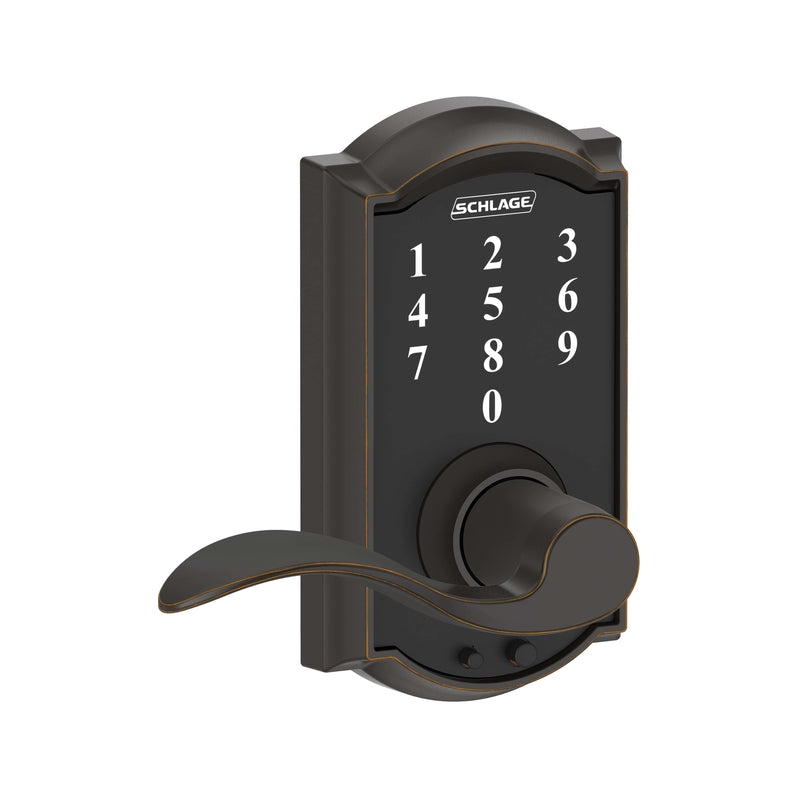 SCHLAGE - Schlage Aged Bronze Steel Electric Touch Screen Entry Lock