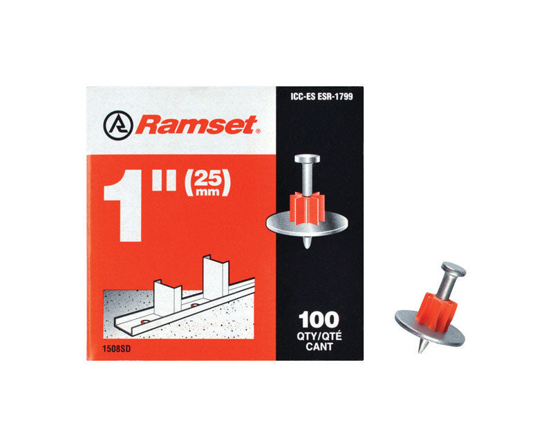 RAMSET - Ramset .3 in. D X 1 in. L Steel Round Head Anchor Bolts 100 pk