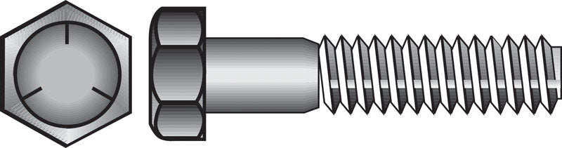 HILLMAN - Hillman 5/16 in. D X 3/4 in. L Heat Treated Zinc Steel Hex Head Cap Screw 100 pk [200066]