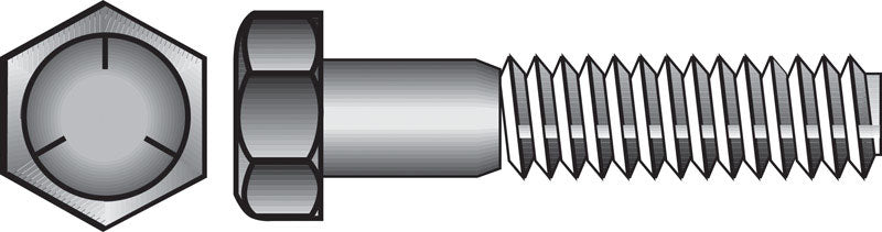 HILLMAN - Hillman 5/16 in. D X 1-1/2 in. L Heat Treated Zinc Steel Hex Head Cap Screw 100 pk