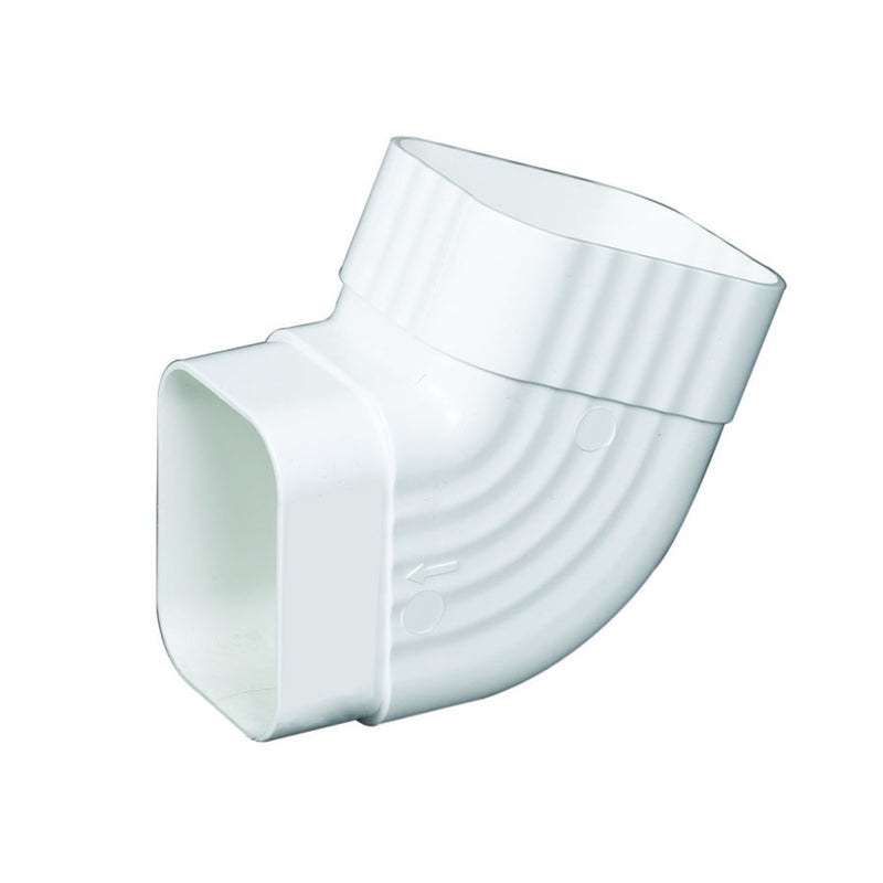 AMERIMAX - Amerimax 4.5 in. H X 5 in. W X 11 in. L White Vinyl K Gutter Elbow
