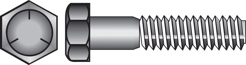 HILLMAN - Hillman 1/2 in. D X 4-1/2 in. L Heat Treated Zinc Steel Hex Head Cap Screw 25 pk