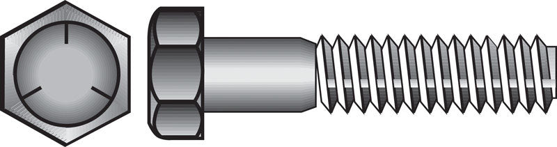 HILLMAN - Hillman 5/8 in. D X 1-1/2 in. L Heat Treated Zinc Steel Hex Head Cap Screw 25 pk