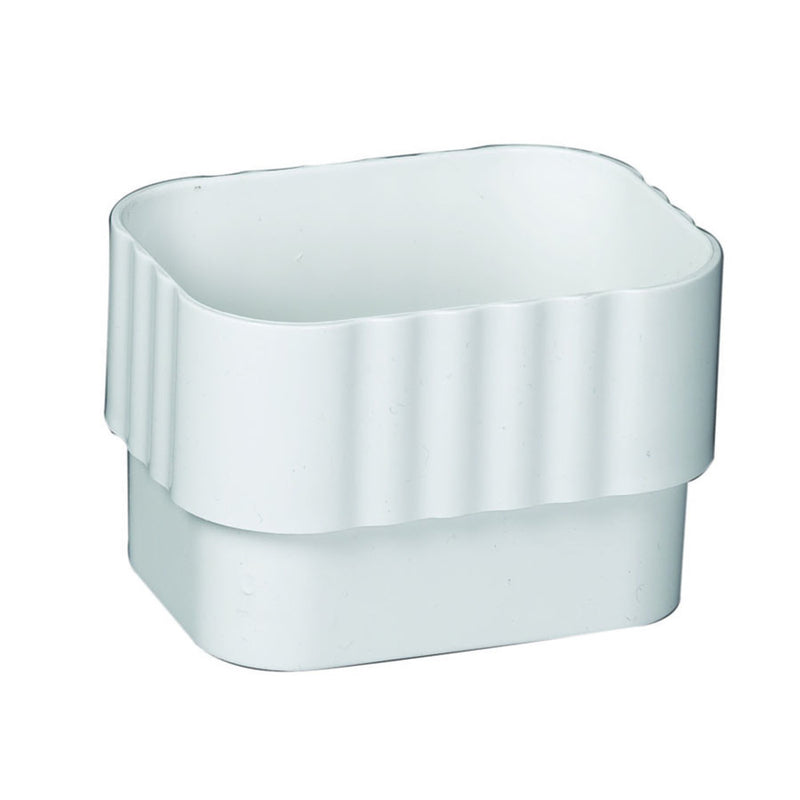 AMERIMAX - Amerimax 2 in. W X 3 in. L White Vinyl K Downspout Connector