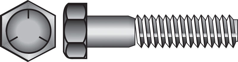 HILLMAN - Hillman 3/4 in. D X 3-1/2 in. L Heat Treated Zinc Steel Hex Head Cap Screw 20 pk