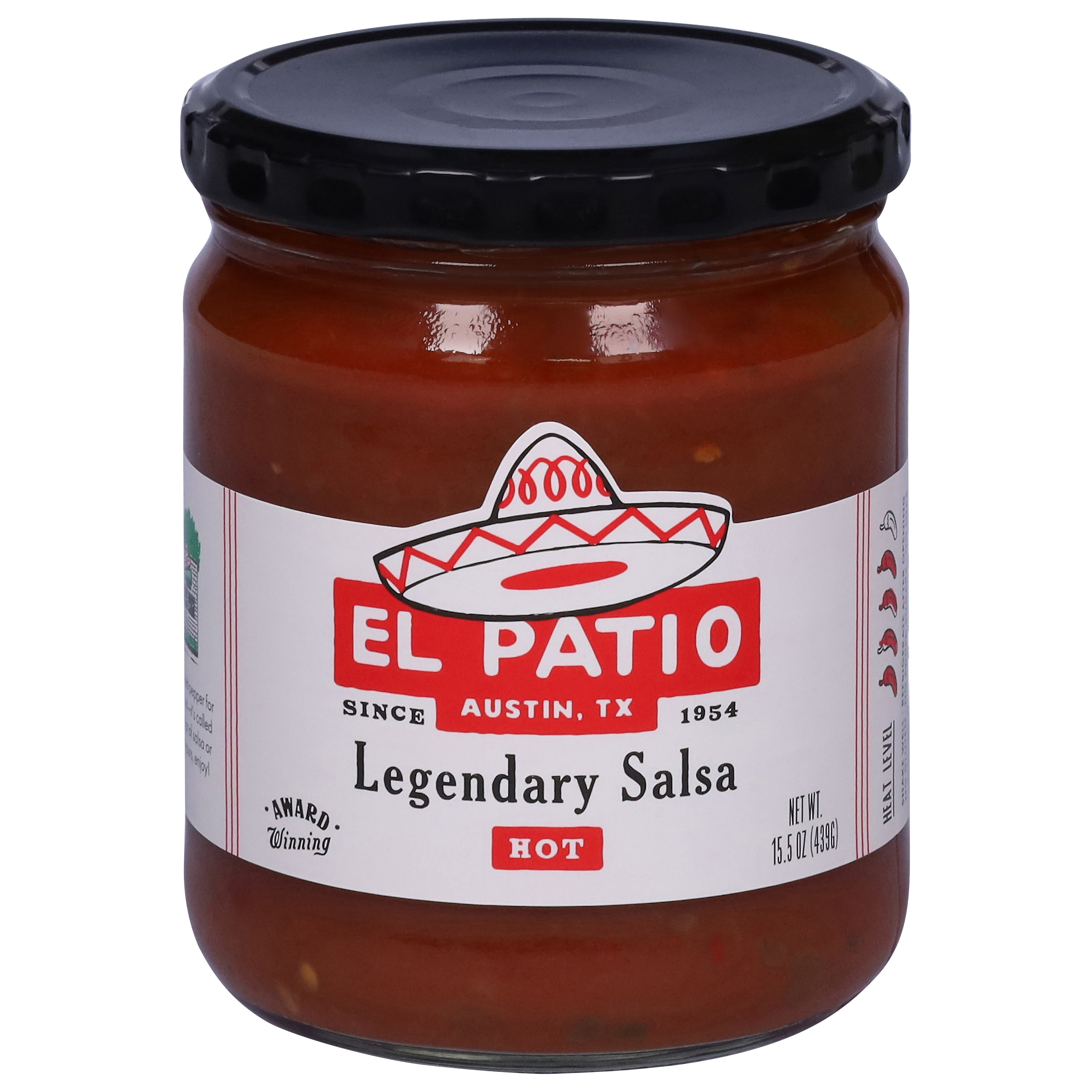 El Patio Hot Legendary Salsa 15.5 oz - Case of 6