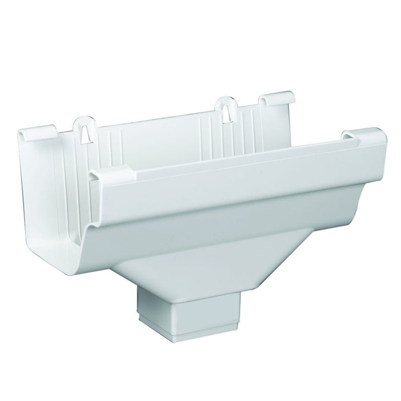 AMERIMAX - Amerimax 9 in. H X 6.25 in. W X 4.9 in. L White Vinyl Gutter Drop Outlet - Case of 6