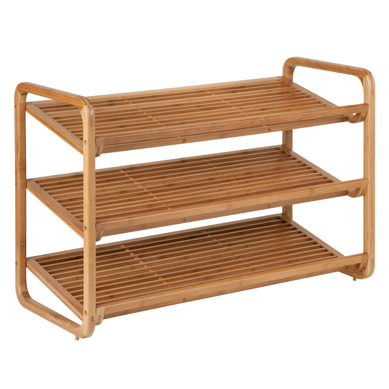 HONEY-CAN-DO - Honey-Can-Do 20 in. H X 13 in. W X 30 in. L Bamboo Shoe Rack