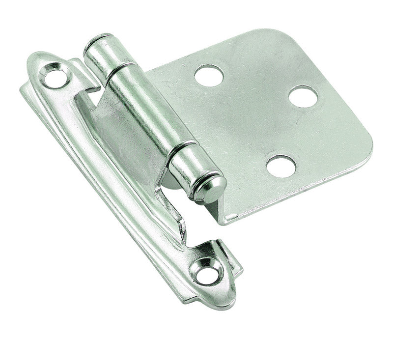 AMEROCK - Amerock 1-13/16 in. W X 2-3/4 in. L Polished Chrome Steel Cabinet Hinge 2 pk