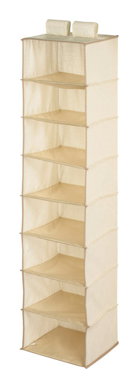 HONEY-CAN-DO - Honey-Can-Do 54 in. H X 12 in. W X 12 in. L Poly Cotton Hanging Vertical Closet Organizer