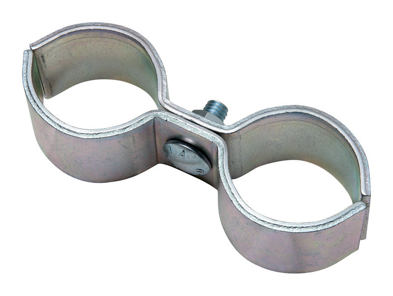 NATIONAL HARDWARE - National Hardware 2 in. L Zinc-Plated Silver Steel Gate Pipe Clamp 1 pk