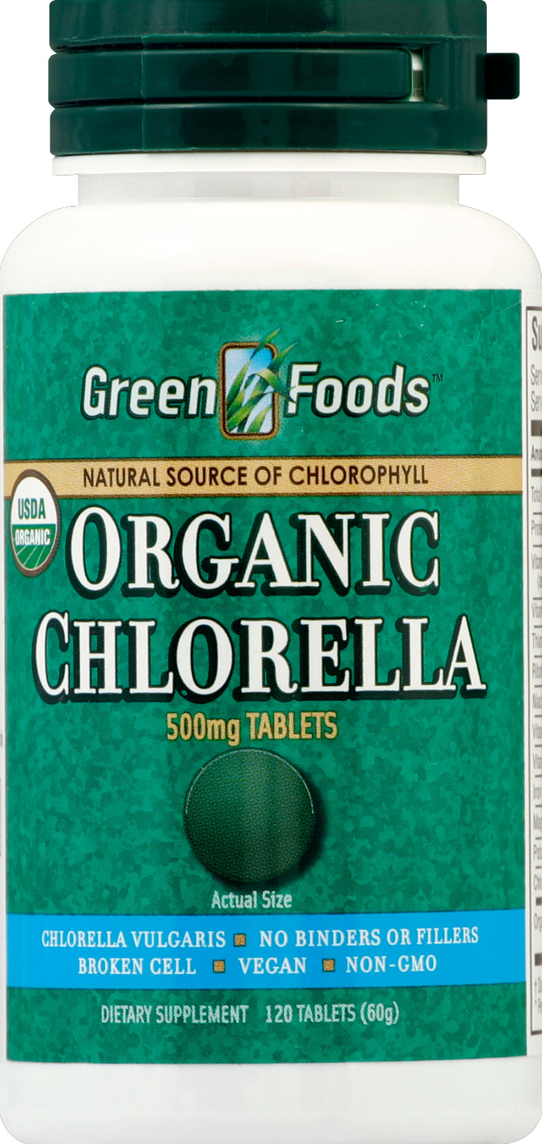 Green Foods Chlorella 120 ea - Case of 3