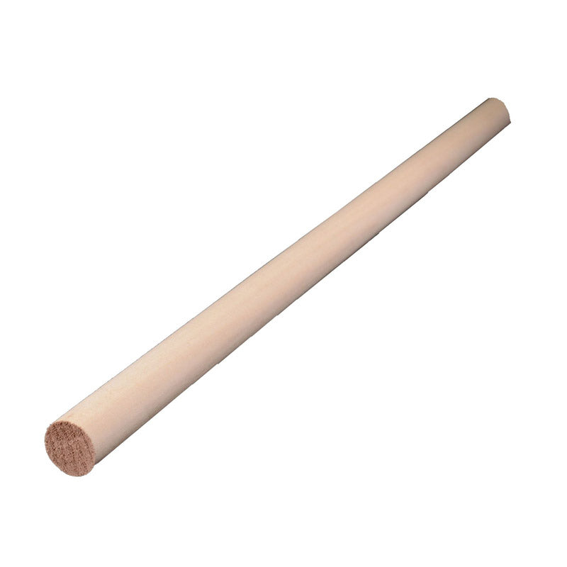 ALEXANDRIA MOULDING - Alexandria Moulding Round Ramin Hardwood Dowel 7/8 in. D X 36 in. L 1 pk Brown - Case of 6