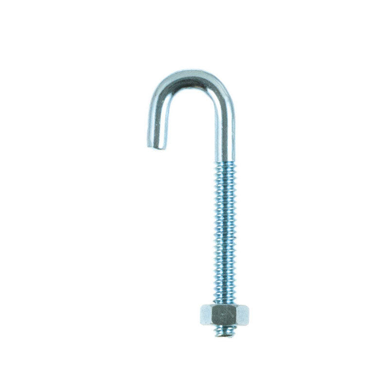 HAMPTON - Hampton Small Zinc-Plated Silver Zinc 0.5625 in. L J-Bolt 60 lb 1 pk - Case of 10