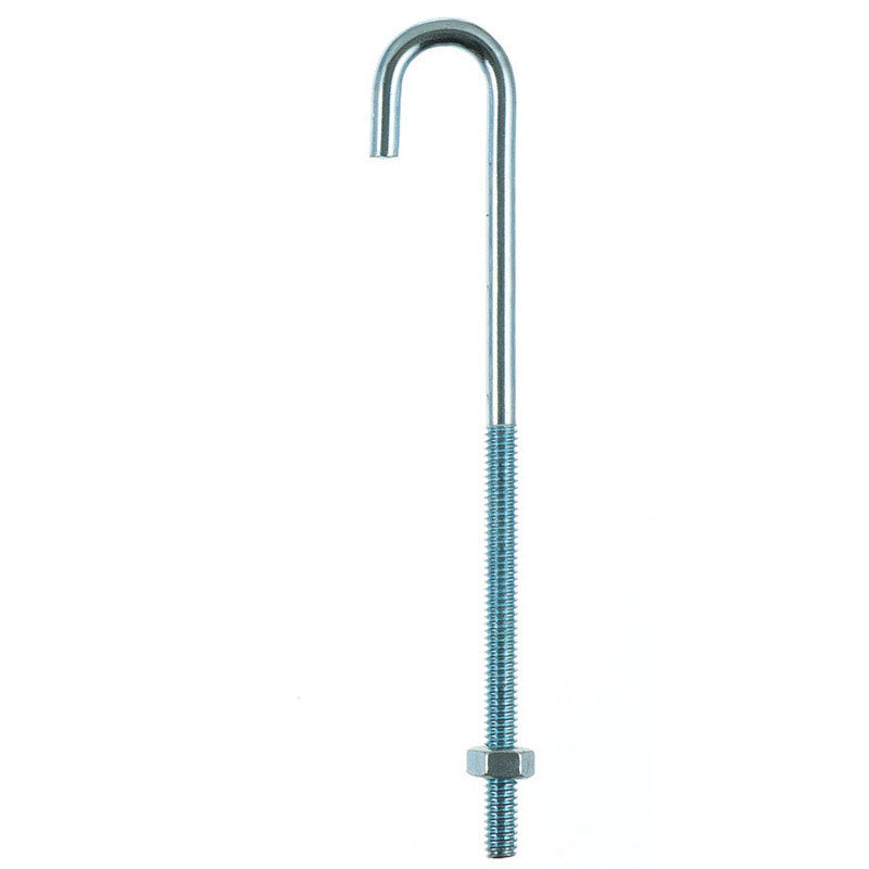 HAMPTON - Hampton Small Zinc-Plated Silver Zinc 1 in. L J-Bolt 115 lb 1 pk - Case of 10